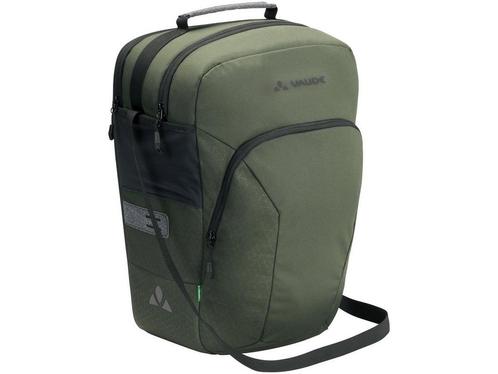 VAUDE eBack Single - Fietstas voor laptop tot 15,6 - Khaki, Huis en Inrichting, Woonaccessoires | Overige, Zo goed als nieuw, Verzenden