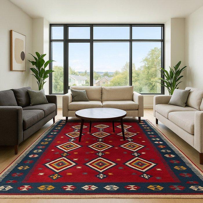 Kilim Moderno - Vloerkleed - 307 cm - 262 cm, Huis en Inrichting, Stoffering | Tapijten en Kleden