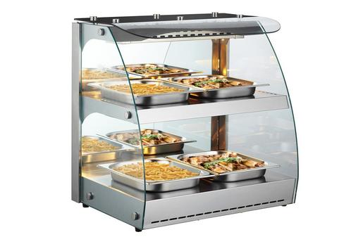 GGM Gastro | Warmhoudvitrine - 620mm - met 2 planken - |, Zakelijke goederen, Horeca | Meubilair en Inrichting, Nieuw in verpakking
