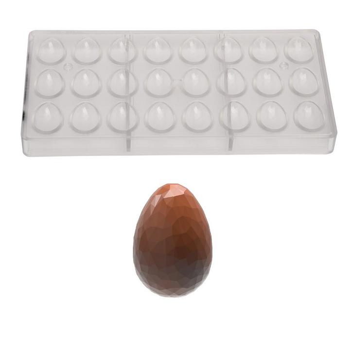 Bonbonvorm Chocolate World Eitje Kristal (24x) 33x23x11mm, Hobby en Vrije tijd, Taarten en Cupcakes maken, Nieuw, Verzenden