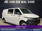 Volkswagen Transporter | 2.0 TDI 150pk L2H1 Dubbele cabine, Auto's, Bestelauto's, Gebruikt, Euro 6, Volkswagen, Wit
