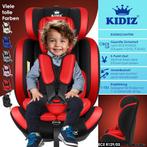 Autostoel - Isofix Autostoeltje - 1-12 jaar - Rood - KIDIZ®, Verzenden, Zo goed als nieuw