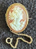 Broche - 14 karaat Geel goud Gemengde edelstenen - Gemengde, Sieraden, Tassen en Uiterlijk, Antieke sieraden