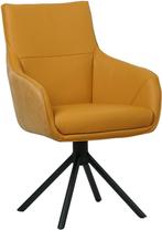 Leren eetkamerstoel Duo - Draaibaar - Automatisch terug naar, Huis en Inrichting, Stoelen, Overige kleuren, Nieuw, Leer, Ophalen of Verzenden