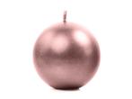 Bolkaarsen Rose Goud Metallic 8cm 6st, Verzenden, Nieuw