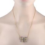 Ketting met hanger - 18 karaat Geel goud, Witgoud, 18K wit-
