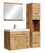 Badkamermeubel Set Montreal 60 x 35 cm Eiken Badmeubel, Huis en Inrichting, Badkamer | Badkamermeubels, Verzenden, Nieuw, Wastafelkast