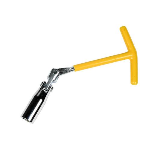 Benson Bougiesleutel - T-model - Verchroomd - PVC-greep -..., Auto diversen, Autogereedschap, Nieuw, Ophalen of Verzenden