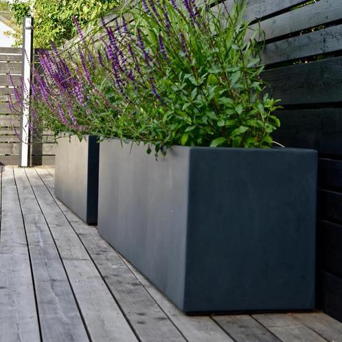 Rechthoekige plantenbak voor buiten - Verschillende kleuren, Tuin en Terras, Bloembakken en Plantenbakken, Nieuw, Kunststof, Binnen