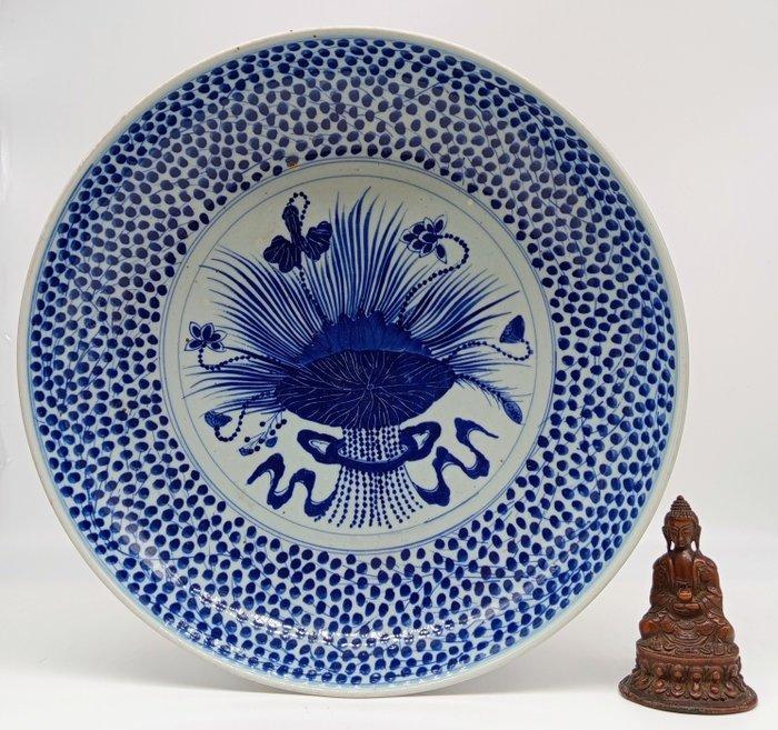 Schotel - Porselein - Monumentaal wit en blauw, Antiek en Kunst, Antiek | Overige Antiek