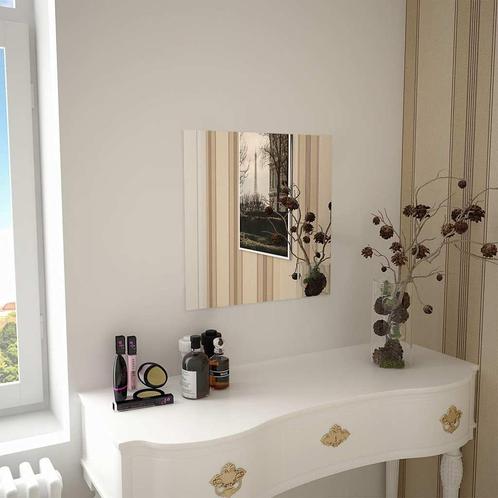 vidaXL Wandspiegel vierkant 50x50 cm glas, Huis en Inrichting, Woonaccessoires | Spiegels, Nieuw, Verzenden