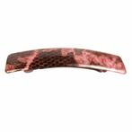 Haarspeld Naturel Print Roze – 9cm – Stevige Patentsluiting, Nieuw