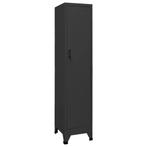 vidaXL Lockerkast 38x45x180 cm staal antracietkleurig, Huis en Inrichting, Kasten | Lockerkasten, Verzenden, Nieuw