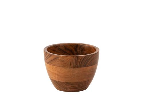 J-LINE SCHAAL KOTA ACACIAHOUT DONKER NATUUR MEDIUM (SERVIES), Huis en Inrichting, Brandblussers en Brandkasten, Nieuw, Ophalen of Verzenden