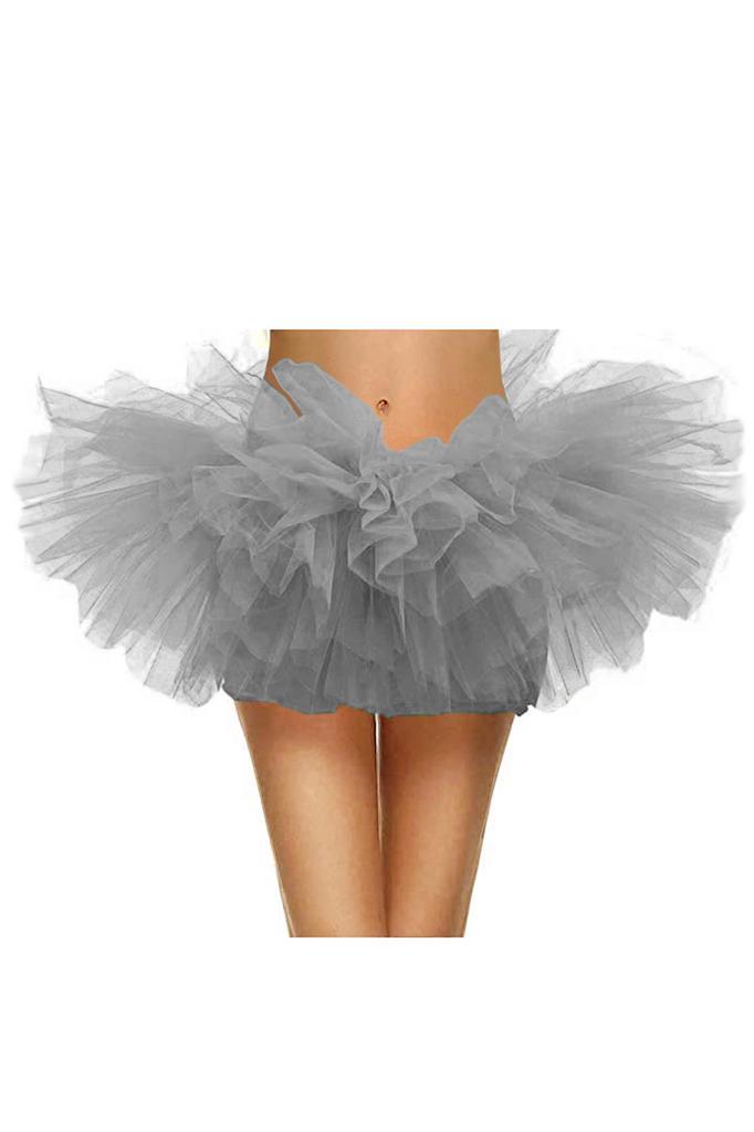 Korte Tutu Grijs Tule Rokje L XL XXL Grijze Petticoat Rok Da, Kleding | Dames, Carnavalskleding en Feestkleding, Kleding, Nieuw