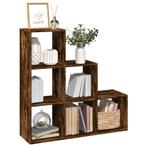 vidaXL Kamerscherm / boekenkast 3-laags 99x29x99 cm hout, Huis en Inrichting, Verzenden, Nieuw, Overige houtsoorten