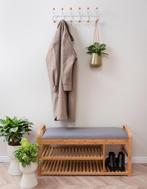 2dekans | Leitmotiv - Bankje - Arch Double Shelf - Bamboe -, Huis en Inrichting, Banken | Bankstellen, Ophalen of Verzenden, Zo goed als nieuw