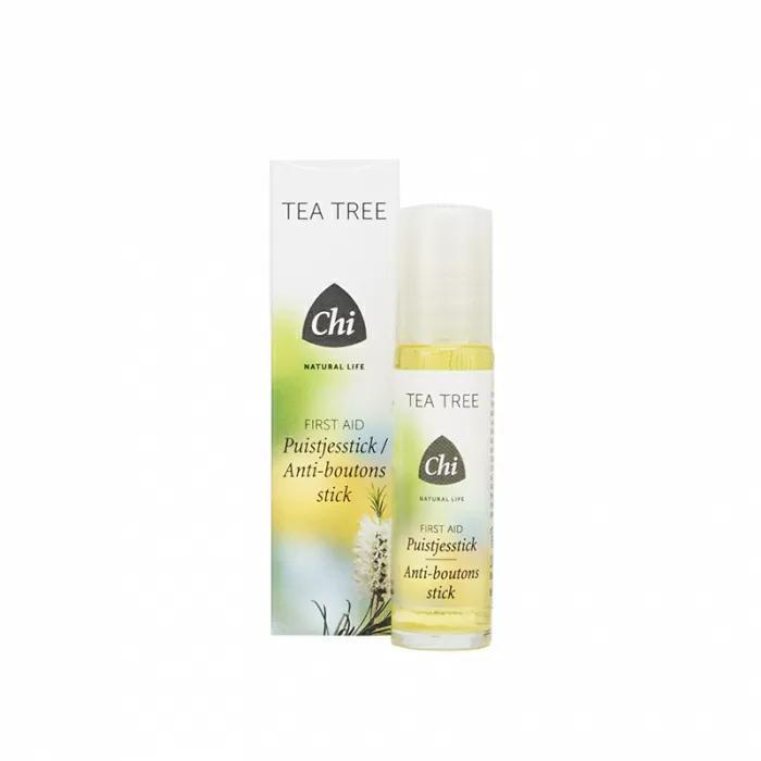 Tea Tree - Eerste Hulp Puistjes stick - 10 ml - Chi Natural, Sport en Fitness, Gezondheidsproducten en Wellness, Ophalen of Verzenden