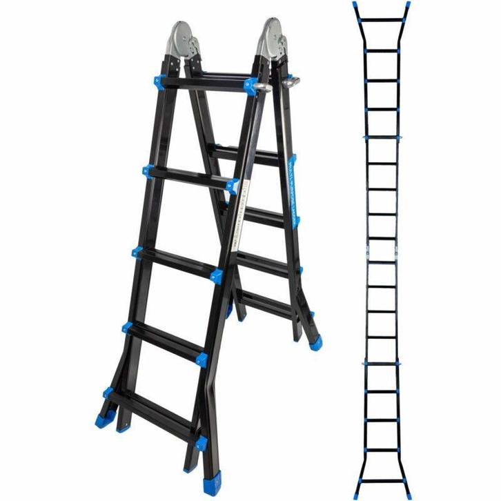 MARK TOOLS PRO - Multiladder Uitschuifbare Vouwladder AKTIE, Doe-het-zelf en Verbouw, Ladders en Trappen, Ladder, Nieuw, Opvouwbaar of Inschuifbaar