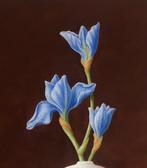 Ruud Verkerk - Chinese vaas met blauwe Iris., Antiek en Kunst