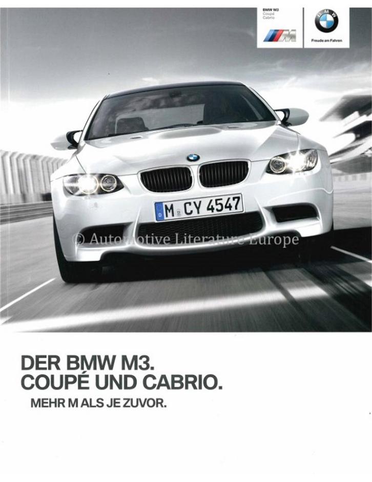 2012 BMW M3 BROCHURE DUITS, Boeken, Auto's | Folders en Tijdschriften, BMW