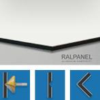 RAL 9006/9016 GRIJS/WIT RALPANEL ACPXL - Aluminium Composiet