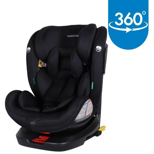 MamaLoes Zyon Zwart 40-150 cm 360° i-Size Autostoel ML050217, Kinderen en Baby's, Autostoeltjes, Nieuw, Isofix, 15 t/m 36 kg, Verzenden