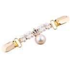 Fako Bijoux® - Vestsluiting - Vestclip - Kroon Met Parels -, Sieraden, Tassen en Uiterlijk, Broches, Verzenden, Nieuw