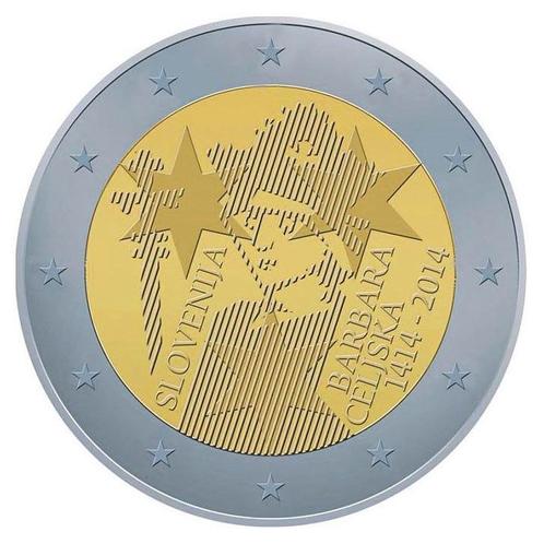 Slovenië 2 Euro Barbara van Celje 2014, Postzegels en Munten, Munten | Europa | Euromunten, Verzenden