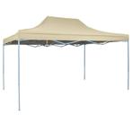 vidaXL Vouwtent pop-up 3x4,5 m crèmewit, Verzenden, Nieuw