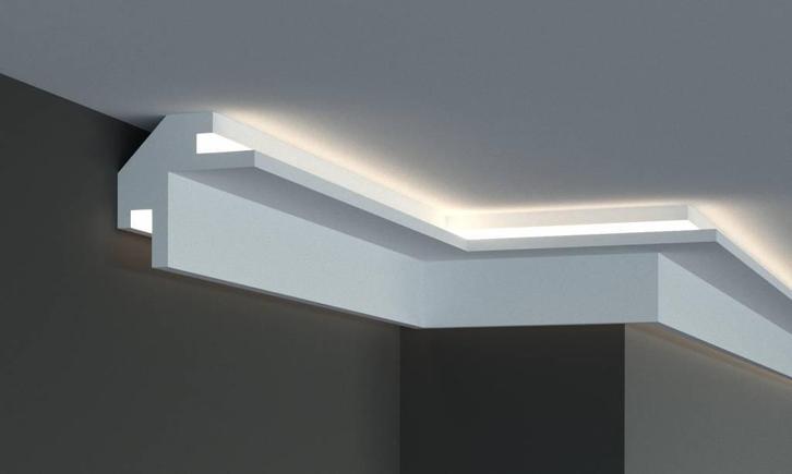 LED sierlijst voor indirecte verlichting XPS (95 x 95 mm), Huis en Inrichting, Lampen | Overige, Nieuw, Ophalen of Verzenden
