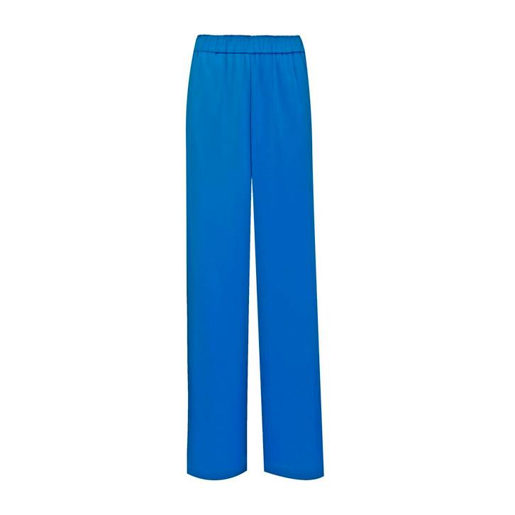 Daname • blauwe zijden pantalon • 38, Kleding | Dames, Broeken en Pantalons, Blauw, Nieuw, Maat 38/40 (M), Verzenden