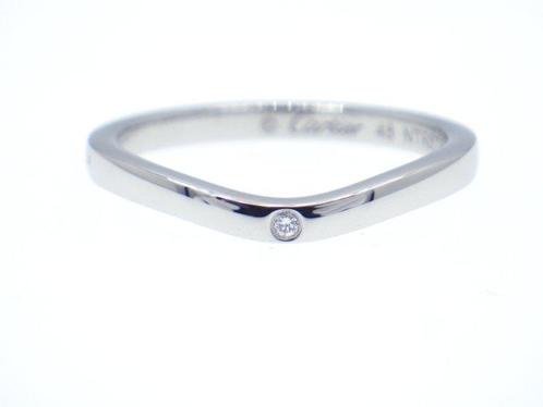 Cartier - Ring - Ballerina Wedding band Ring 3 Diamond Pt950, Sieraden, Tassen en Uiterlijk, Ringen