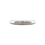 Witgouden rijring met diamant 14 krt, Sieraden, Tassen en Uiterlijk, Ringen, Verzenden, Zo goed als nieuw, Wit, Goud