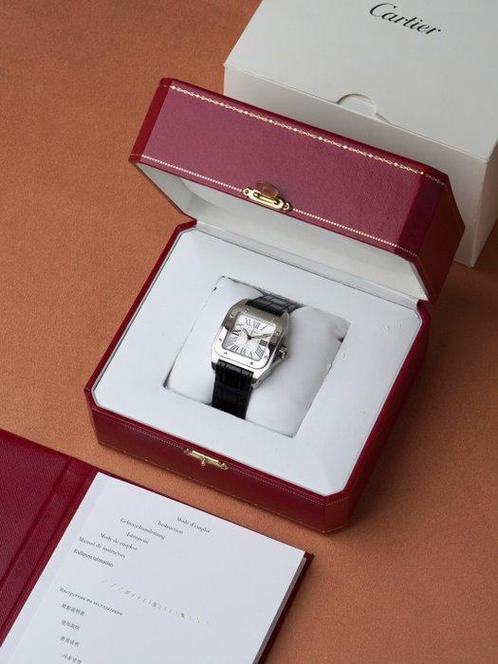 Cartier - Santos 100 - 2878 - Unisex - 2010, Sieraden, Tassen en Uiterlijk, Horloges | Heren