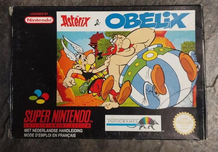 Asterix en Obelix (SNES tweedehands game), Spelcomputers en Games, Games | Nintendo NES, Zo goed als nieuw, Ophalen of Verzenden