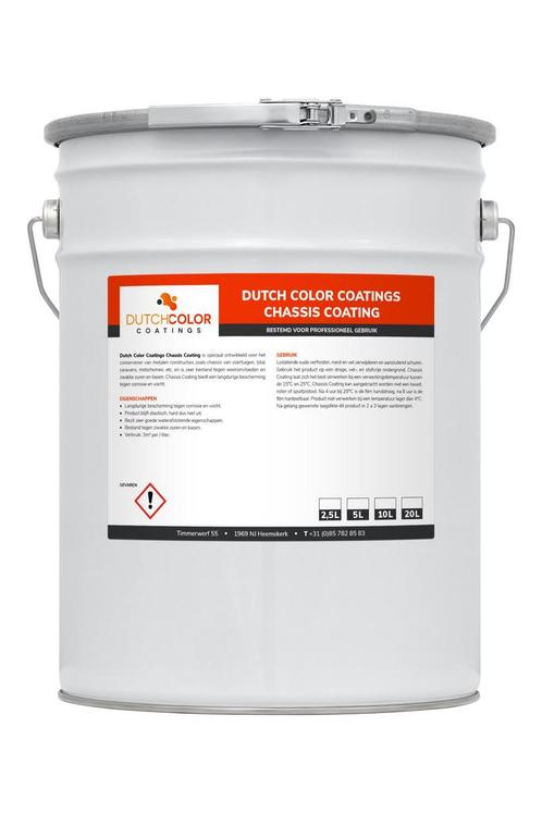 DCC Chassis Coating Zwart Zwart 2.5L, Doe-het-zelf en Verbouw, Verf, Beits en Lak, Verf, Zwart, Nieuw, Minder dan 5 liter, Verzenden