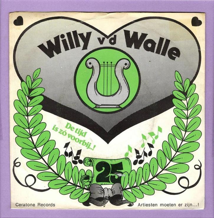 Willy Van De Walle – De Tijd Snelt Voorbij / Artiesten Moete, Cd's en Dvd's, Vinyl Singles, Ophalen of Verzenden