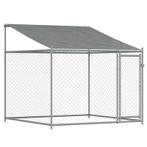 Korting! Hondenhok voor fokkers - gegalvaniseerd staal 40..., Dieren en Toebehoren, Hondenhokken, Hondenkennel, 110 cm of meer