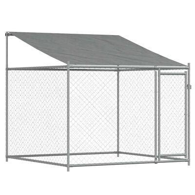 Korting! Hondenhok voor fokkers - gegalvaniseerd staal 40..., Dieren en Toebehoren, Hondenhokken, 100 cm of meer, 110 cm of meer