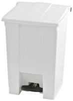 Step-On container, met pedaal 45 liter, Wit, Verzenden, Nieuw