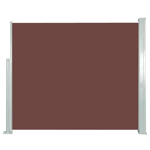 vidaXL Windscherm uittrekbaar 120x300 cm bruin, Tuin en Terras, Zonneschermen, Nieuw, Verzenden
