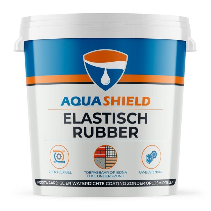 Aquashield Aquashield elastisch rubber 25 kg, zwart, emmer, Doe-het-zelf en Verbouw, Dakpannen en Dakbedekking, Nieuw, Verzenden