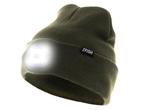 Muts / Beanie Groen + LED verlichting - Karper XL, Watersport en Boten, Hengelsport | Karpervissen, Verzenden, Nieuw, Overige typen
