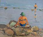 Renzo Guidugli (XX) - Bagnante e pescatori - Montenero