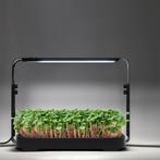 Microgreens kweekset met LED kweeklamp (verstelbaar) – Zwart, Tuin en Terras, Kweekspullen, Nieuw
