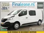 Renault Trafic 1.6 dCi T29 L2H1 DC 6 Pers Airco Trekh €223pm, Auto's, Renault, Wit, Nieuw, Lease