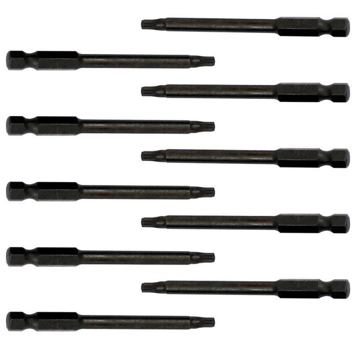 Set van 10 magnetische torx bits T 25  van gehard, Doe-het-zelf en Verbouw, Gereedschapskisten, Ophalen of Verzenden