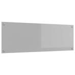 vidaXL Keuken Spatscherm Lichtgrijs 120 x 40 cm gehard glas, Verzenden, Nieuw