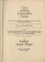 Gottfried August Bürger - Neue weltliche hochteutsche Reime